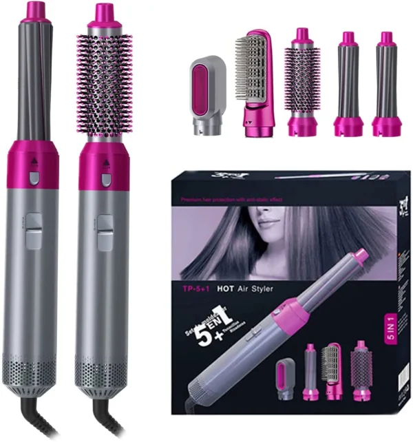 TP-5+1 Hot Air Styler -Set de Moldeador 5 en 1 Cepillo secador